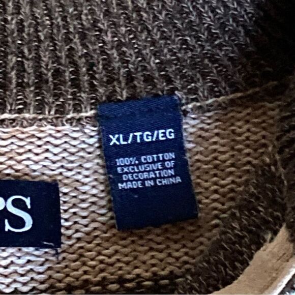 CHAPS By RALPH LAUREN Mens 100% Cotton 1/4 ZIP Pullover Sweater size XL - Picture 8 of 11